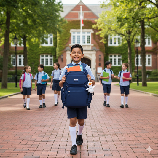 Middle School, High School, and College Students' Schoolbags Stain-Resistant Backpacks (Royel Blue)-0001
