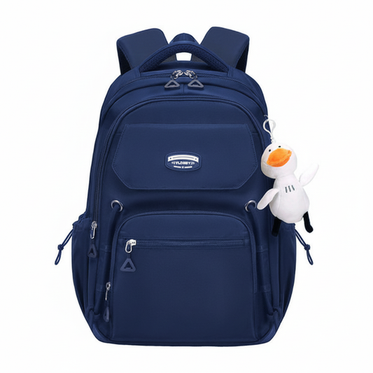 Middle School, High School, and College Students' Schoolbags Stain-Resistant Backpacks (Royel Blue)-0001