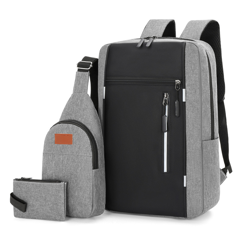 Men's 3pcs Combo Backpack Set – College, Laptop, Computer & Travel Bag (Ase)
