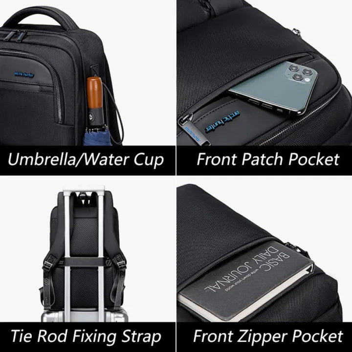 Arctic Hunter 15.6 Inch Anti-Theft Waterproof Business Laptop And Travel Backpack