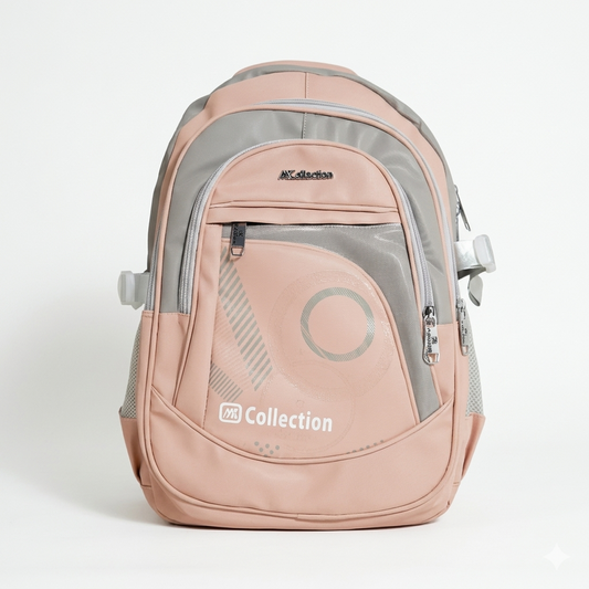 Premium Waterproof School Backpack (Peach Pink)