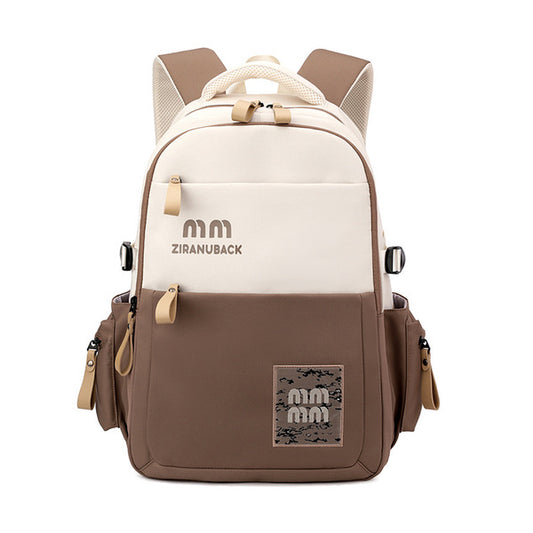 Schoolbags, College ' Cute Large-Capacity Backpacks, Simple Casual Backpacks(khaki )-0006