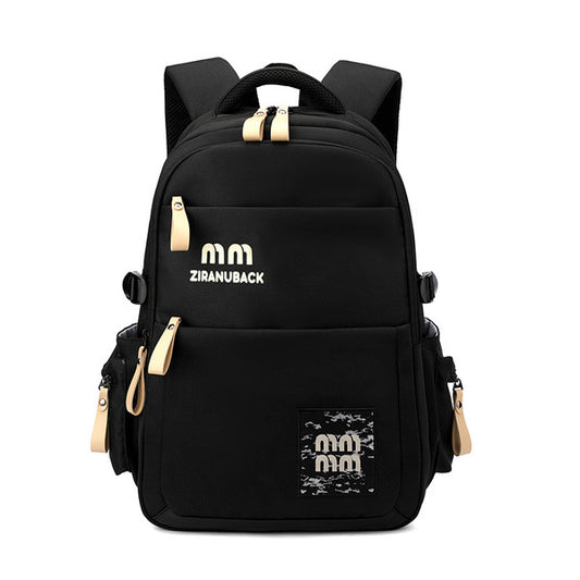 Schoolbags, College ' Cute Large-Capacity Backpacks, Simple Casual Backpacks(Black)-0008