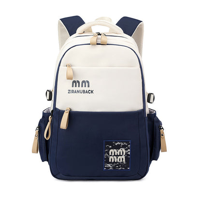 Schoolbags, College Cute Large-Capacity Backpacks, Simple Casual Backpacks(Blue)-0007