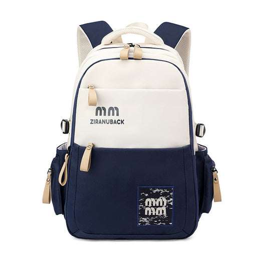 Schoolbags, College Cute Large-Capacity Backpacks, Simple Casual Backpacks(Blue)-0007