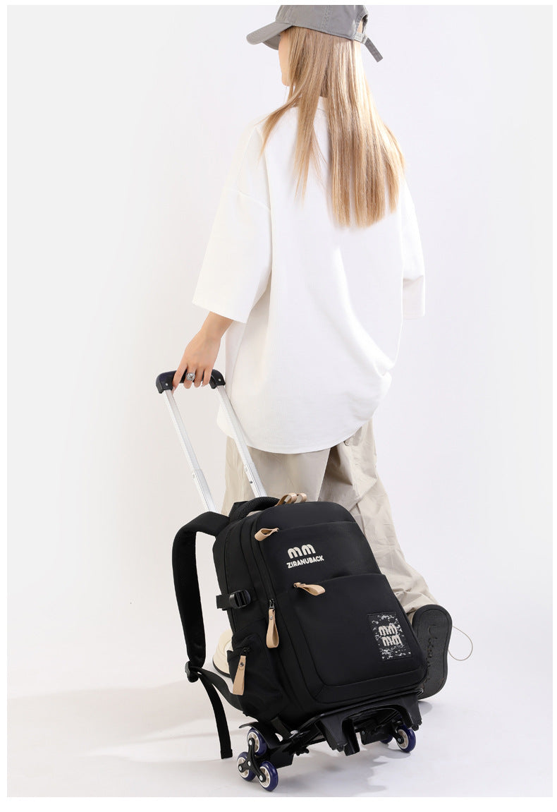 Schoolbags, College ' Cute Large-Capacity Backpacks, Simple Casual Backpacks(Black)-0008