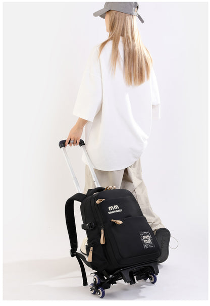 Schoolbags, College ' Cute Large-Capacity Backpacks, Simple Casual Backpacks(Black)-0008