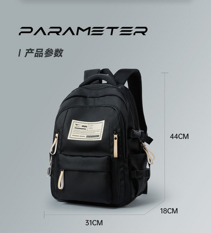Aesthetic Large Capacity Cute Backpack (Black)-0011